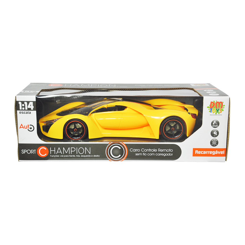 Carro Controle Remoto sem fio Racing 4 Funções Recarregável - DMT6403 -  Real Brinquedos