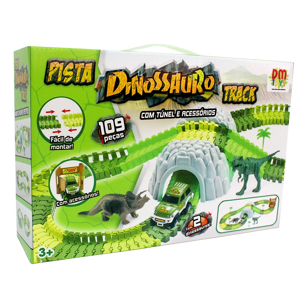 Dinossauro Lançador de Carrinhos Infantil - Bbr Toys