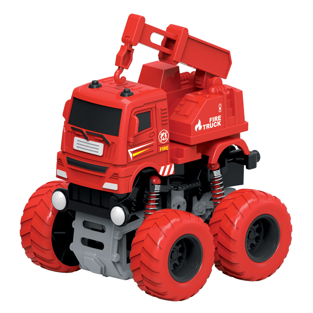 Caminhão de Brinquedo Dos Bombeiros de Fricção - DM Toys - Sama