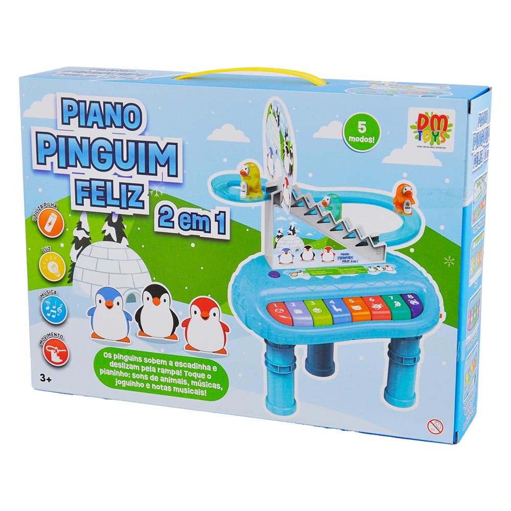 Teclado Infantil Musical De Brinquedo Golfinho Azul - DmToys